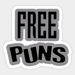 Free puns Sticker